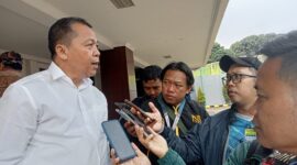Teks Photo: Kuasa Hukum Korban, Muhammad Saleh Arif, SH Saat di Wawan cara Awak Media