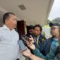 Teks Photo: Kuasa Hukum Korban, Muhammad Saleh Arif, SH Saat di Wawan cara Awak Media