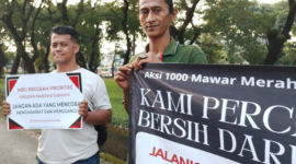 Jari Cita Gelar Aksi 1000 Mawar Merah Putih 