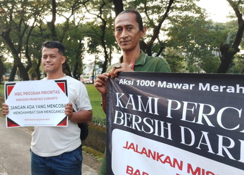 Jari Cita Gelar Aksi 1000 Mawar Merah Putih 