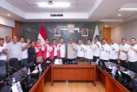 Photo: Wamen Ketenagakerjaan, Afriansyah Noor saat menerima aksi damai Federasi Serikat Pekerja Global Indonesia (F-SPGI) di Kantor Kemnaker, Jakarta, Senin 25 Mei 2026.