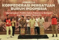 Acara Puncak Kongres III Konfederasi Persatuan Buruh Indonesia (KPBI) di Jakarta