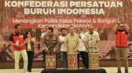 Acara Puncak Kongres III Konfederasi Persatuan Buruh Indonesia (KPBI) di Jakarta