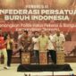 Acara Puncak Kongres III Konfederasi Persatuan Buruh Indonesia (KPBI) di Jakarta