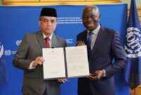 Photo: Menaker, Yassierli Bersama Dirjen ILO Gilbert F. Houngbo di Jenewa, Swiss