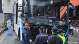 Photo: Lokasi Kecelakaan Bus Transjakarta