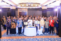 Penandatanganan Perjanjian Kerja Bersama PT. Kereta Api Indonesia (KAI) Persero dan Serikat Pekerja Kereta Api (SPKA) periode 2026–2028 di Jakarta, Jumat 26 Juni 2026)