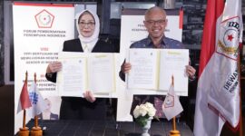 Photo: Sekjen Kemnaker, Cris Kuntadi dan Ketua Umum DPP FPPI, Marlinda Irwanti di Jakarta, Kamis 2 Juli 2026