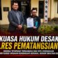 Photo: Tim Kuasa Hukum, Dr. Longser Sihombing, SH, MH bersama Heri Oktapian Sihombing.