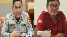 Photo: Komjen Pol. Karyoto (Kiri) & Koordinator Justicia Networking Forum (JNF), Anto Yulianto.