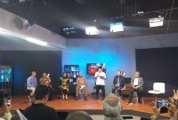 Peluncuran Buku Berjudul, “Memberantas Korupsi Sembari Korupsi” di Lantai 5 Gedung Tempo Media, Kebayoran Lama, Jakarta Selatan, Senin (10/8/2026) siang.