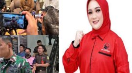 Keterangan: Photo (1) H. Cecep Noor mantan Mertua, Putri Ramadhanty alias PR Saat Konferensi Pers Hotel Sahid Lippo Cikarang pada Minggu 20 Juli 2025 Ungkap Dugaan Perselingkuhan PR dan AEZ, Photo (2) Tersangka AEZ Ketika Digiring Petugas Kejaksaan ke Mobil Tahanan, Photo (3) Putri Ramadhanty alias PR Anggota DPRD Kabupaten Bekasi Fraksi PDI-P.