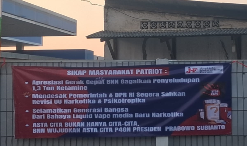Photo: Spanduk Dukungan JNF Kepada BNN