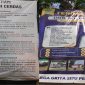 Photo: Banner Kritik Warga dan Banner Klaim Keberhasilan Calon Kades Ciledug Petahana, Iing Solihin, A.MD