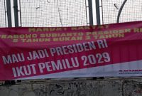 Photo: Sebaran Spanduk Kawal Pemerintahan Prabowo.