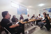 Teks Photo: Suasana Di Kantor PWI Kabupaten Sukabumi
