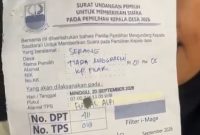 Photo: Kertas Suara Sudah Tercoblos