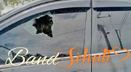 Photo: Mobil Sehati Band Jadi Korban Pecah Kaca