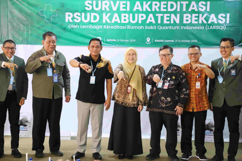 Photo: Survei Akreditasi RSUD Kabupaten Bekasi oleh Lembaga Akreditasi Rumah Sakit Quantum Indonesia (LARSQI).