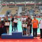 Photo: Plt. Bupati Bekasi, dr. Asep Surya Atmaja (kenakan kacamata hitam berkaos oren) Saat Membuka “Kejuaraan Renang Super Sprint 2026” di Kolam Renang Aquatic Center Wibawa Mukti, Kecamatan Cikarang Timur, Minggu 11 Oktober 2026.